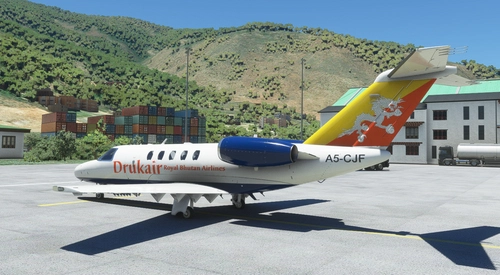 Cessna CJ4 Citation Drukair - Royal Bhutan Airlines [4K Fictional]