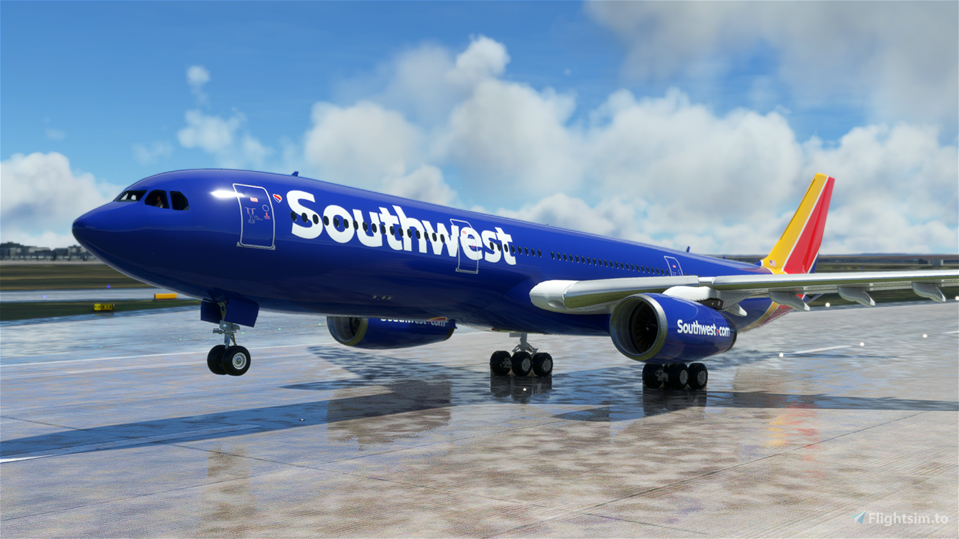 [PMP A330-300] Southwest Airlines Livery - 8K » Microsoft Flight Simulator