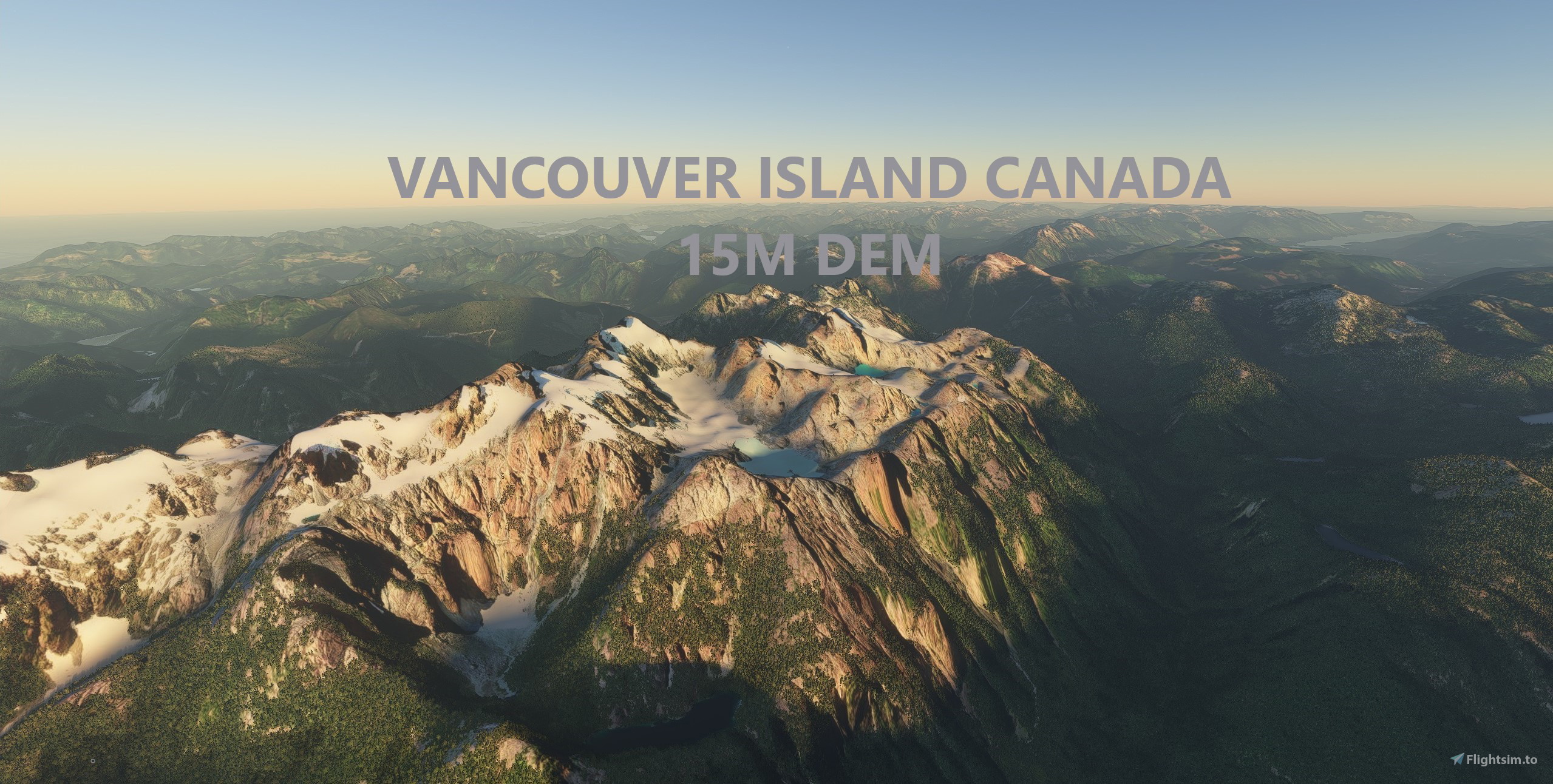 Vancouver Island, Canada, 15m DEM - High Resolution Terrain Elevation Data from LIDAR Imaging - Image 1