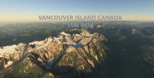 Vancouver Island, Canada, 15m DEM - High Resolution Terrain Elevation Data from LIDAR Imaging thumbnail 1