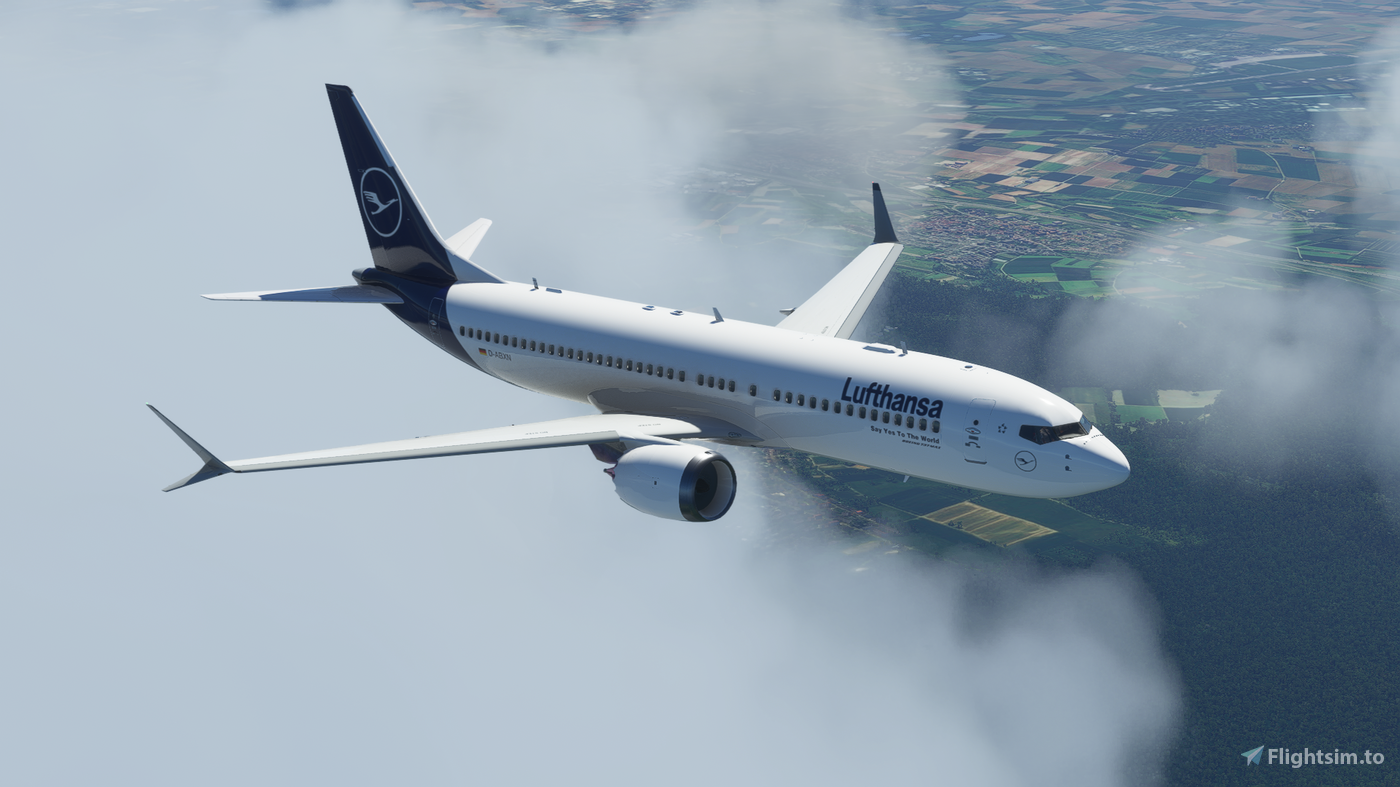 Lufthansa New Livery Boeing 737 MAX - (5K*10K) for Microsoft