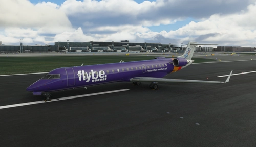 CRJ 550 Flybe Purple