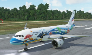 [A32NX] A320 Bangkok Airlines HS-PGW Samui Livery 8K - FlyByWire version thumbnail 15