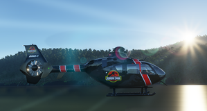 H135 Jurassic Park Livery thumbnail 5