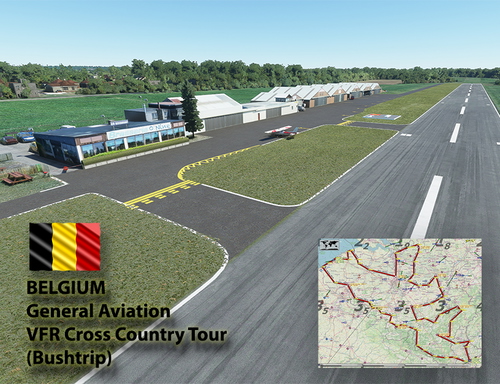Belgium VFR Cross-Country Tour (bushTrip)