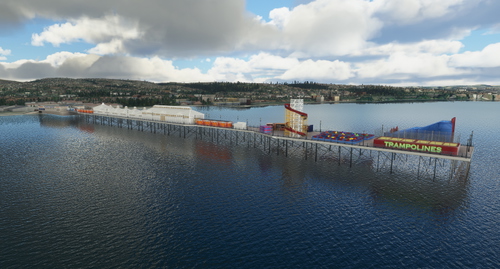 Paignton Pier, UK. Handcrafted for MSFS