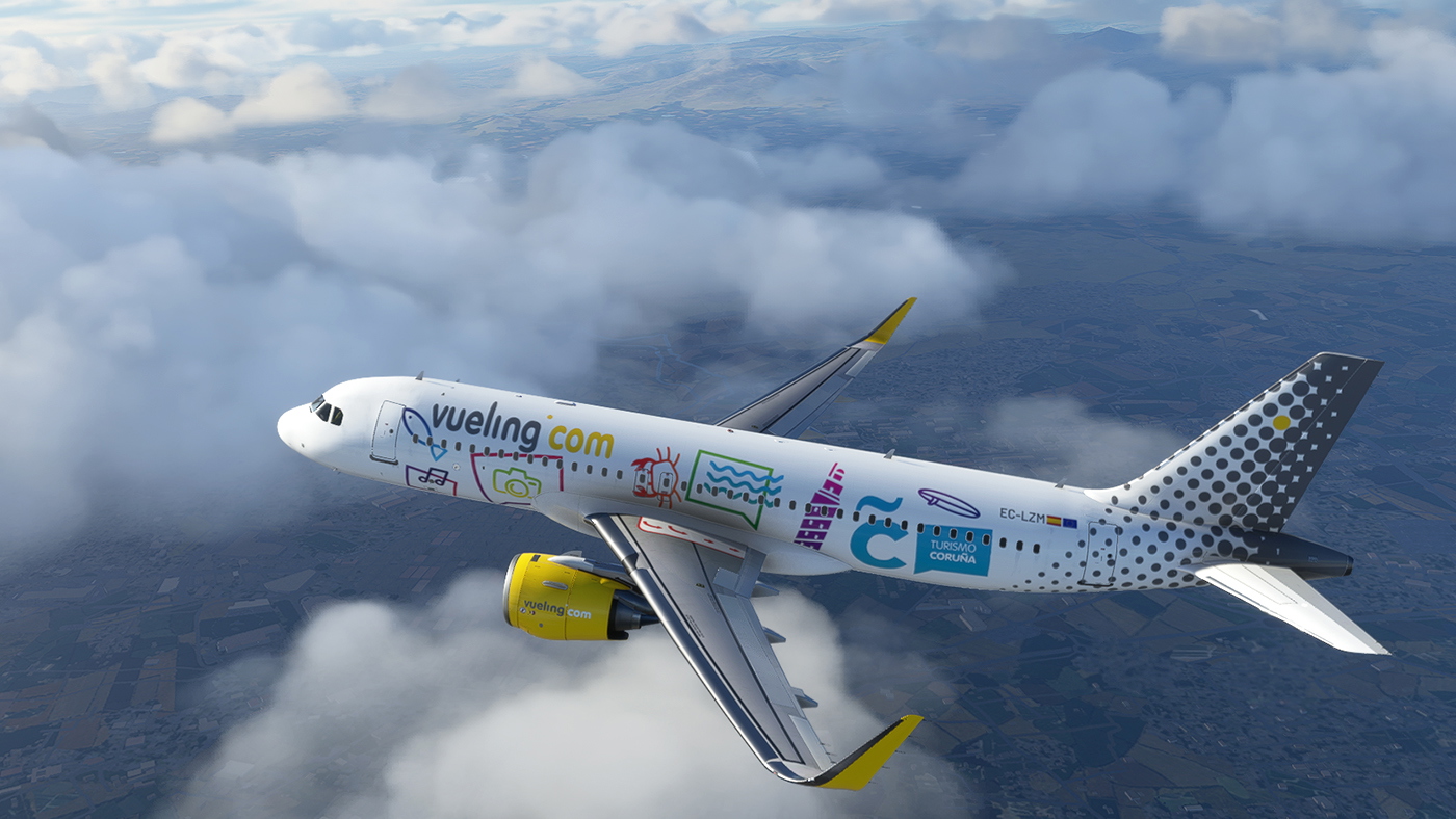 A320 Vueling Airlines TC Livery - Asobo version - Image 1