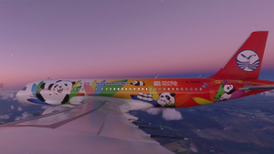 [A32NX] A320 Sichuan Airlines Panda Livery 8K - FlyByWire version thumbnail 9