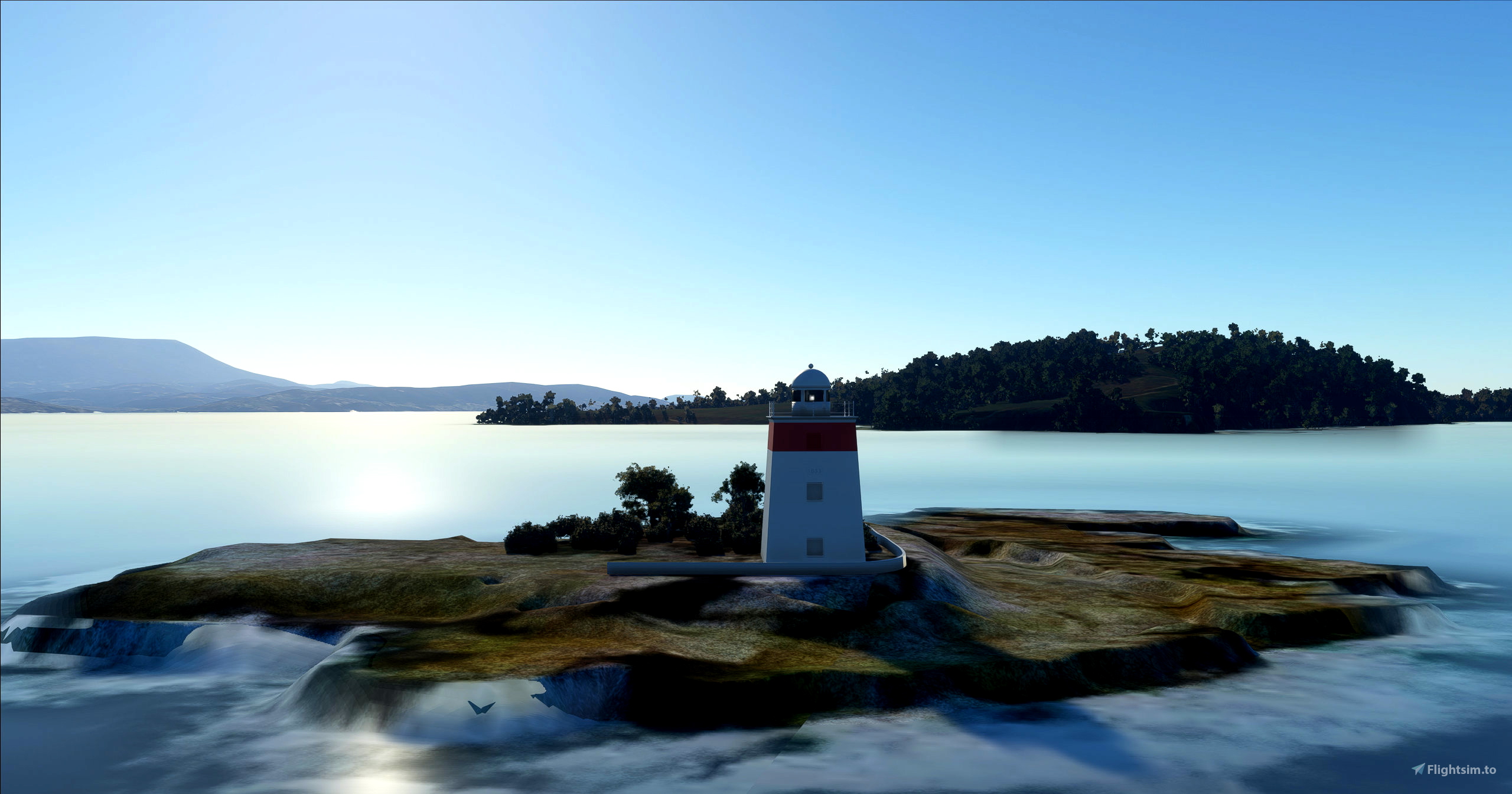 Iron Pot Lighthouse, Tasmania » Microsoft Flight Simulator