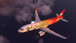 A320 Sichuan Airlines Panda Livery 8K - Asobo version thumbnail 7