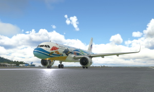[A32NX] A320 Bangkok Airlines HS-PGW Samui Livery 8K - FlyByWire version thumbnail 6