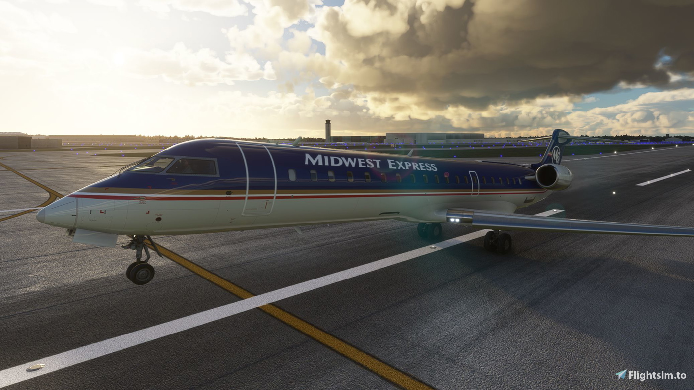 [CRJ 550] Midwest Express Livery 🍪 - 8K 对于 Microsoft Flight Simulator ...