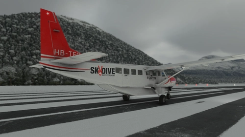 Cessna 208B Grand Caravan HB-TEC Scenic Air Skydiving Switzerland [4K] 