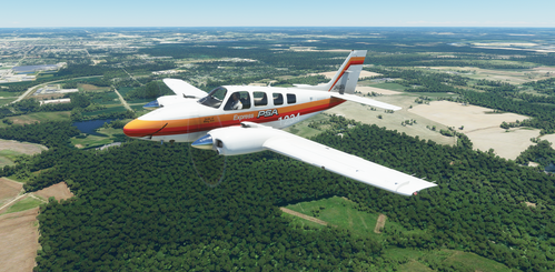 Pacific Southwest Airlines | Beechcraft Baron 58