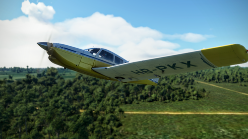 JustFlight Piper P28R Arrow IV | Flugschule Grenchen liveries Pack