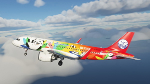 A320 Sichuan Airlines Panda Livery 8K - Asobo version thumbnail 4