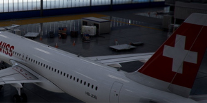 [A32NX] FlyByWire | Airbus A320neo SWISS HB-JDB with signs of wear in 8k thumbnail 5