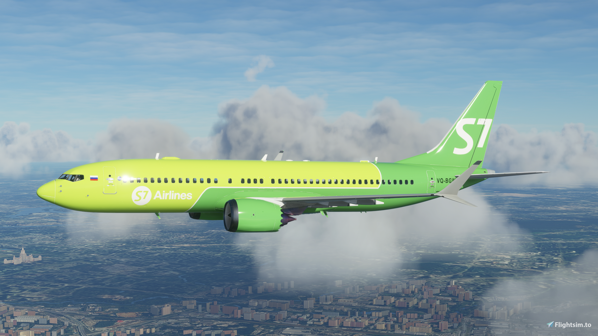 S7 Airlines Boeing 737 MAX - (5K*10K) - Image 1
