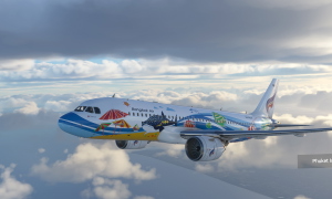 [A32NX] A320 Bangkok Airlines HS-PGW Samui Livery 8K - FlyByWire version thumbnail 16