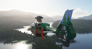 H135 Jurassic Park Ranger Livery thumbnail 3