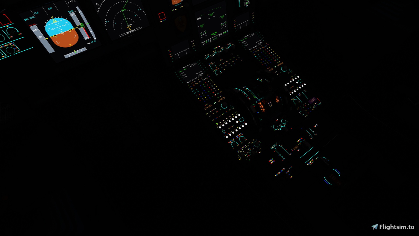 A320NX FBW RGB Cockpit (Rainbow Lighting) for Microsoft Flight ...