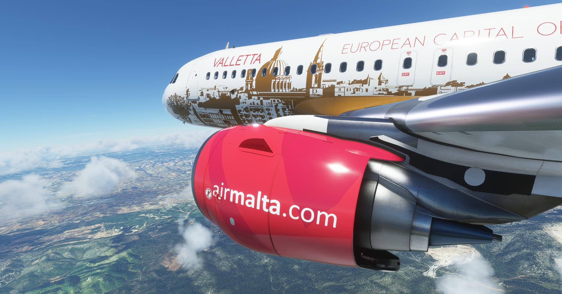 [A32NX] | [8K] Air Malta 9H-AEO (Capital of culture 2018) Very Detailed Clean/Dirty Version - Image 1