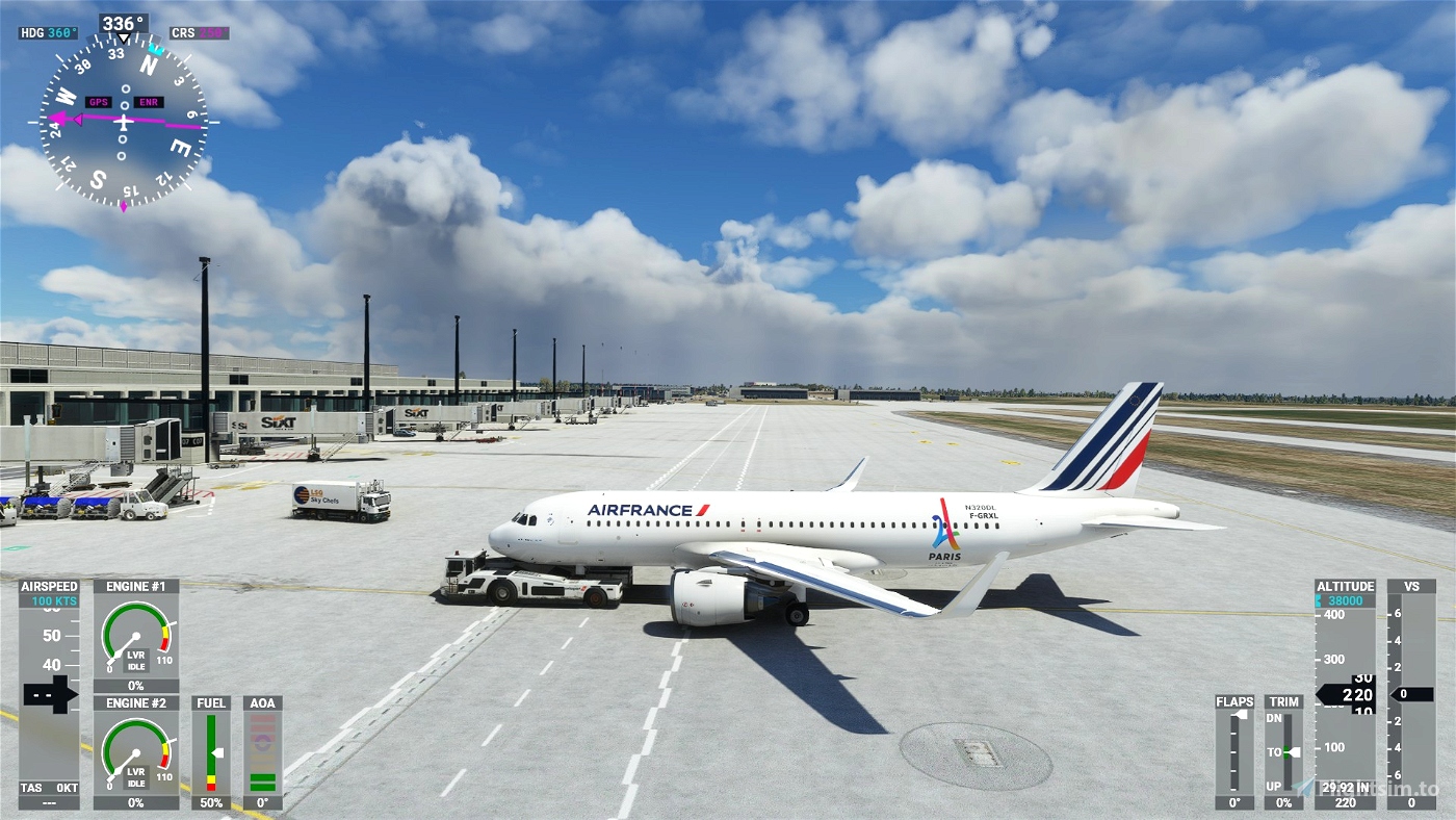 Air France "The 2024 Olympics livery" A320neo 8k dla Microsoft Flight