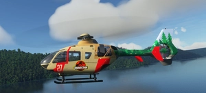 H135 Jurassic Park Ranger Livery thumbnail 4