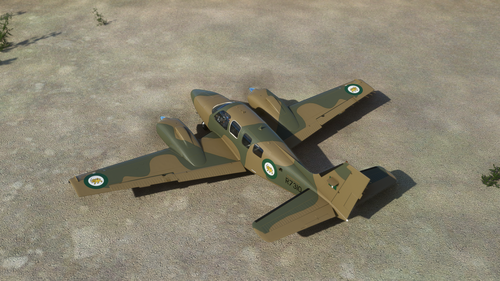 Rhodesian Air Force (RhAF) VIP Transport in "Anti-Strela" Camouflage