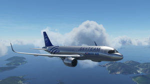 [A32NX] Korean Air Skyteam silver livery 8K thumbnail 3