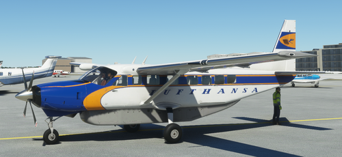 Cessna 208B Grand Caravan Lufthansa Retro [4K Fictional]