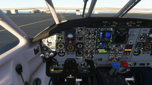 Embraer EMB-110 Bandeirante - Grey Interior and Blue Prop Levers thumbnail 4