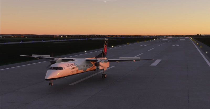 Avion Miniature Herpa 1:500 - Air Canada Express DHC8-Q400 (C-GSJZ) - Diecast Neuf, édition Limitée