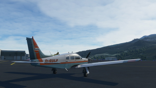JustFlight Piper PA28 Turbo Arrow III - Livery "D-GULF" (fictional)