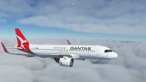 [A32NX] (13bandit) A320neo Qantas Airways [8k] - VH-XZQ - Silver Roo "Fingal Bay" thumbnail 4