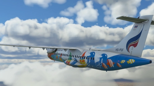Bangkok Air HS-PGF Hua Hin Livery for ATR72 Community Version