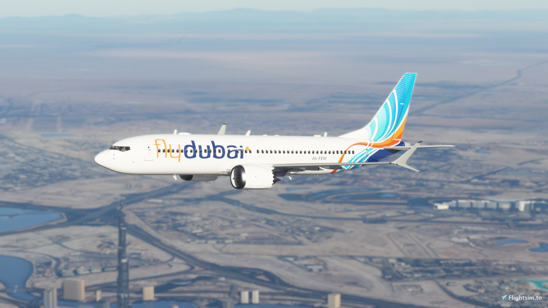 Fly Dubai Boeing 737 MAX - (5K*10K) - Image 1
