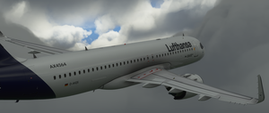 FlyByWire[A32NX]  Lufthansa  [10K] Ultra No Text Mirroring With Custom Coffee Cup D-AIJD thumbnail 8