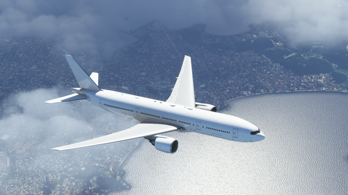 CaptainSim B777-200 White - Paint Kit