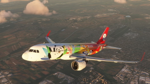 [A32NX] A320 Sichuan Airlines Panda Livery 8K - FlyByWire version thumbnail 3