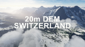 SWITZERLAND 20m DEM - High Resolution Terrain Elevation Data from LIDAR Imaging thumbnail 1