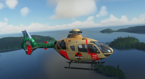 H135 Jurassic Park Ranger Livery