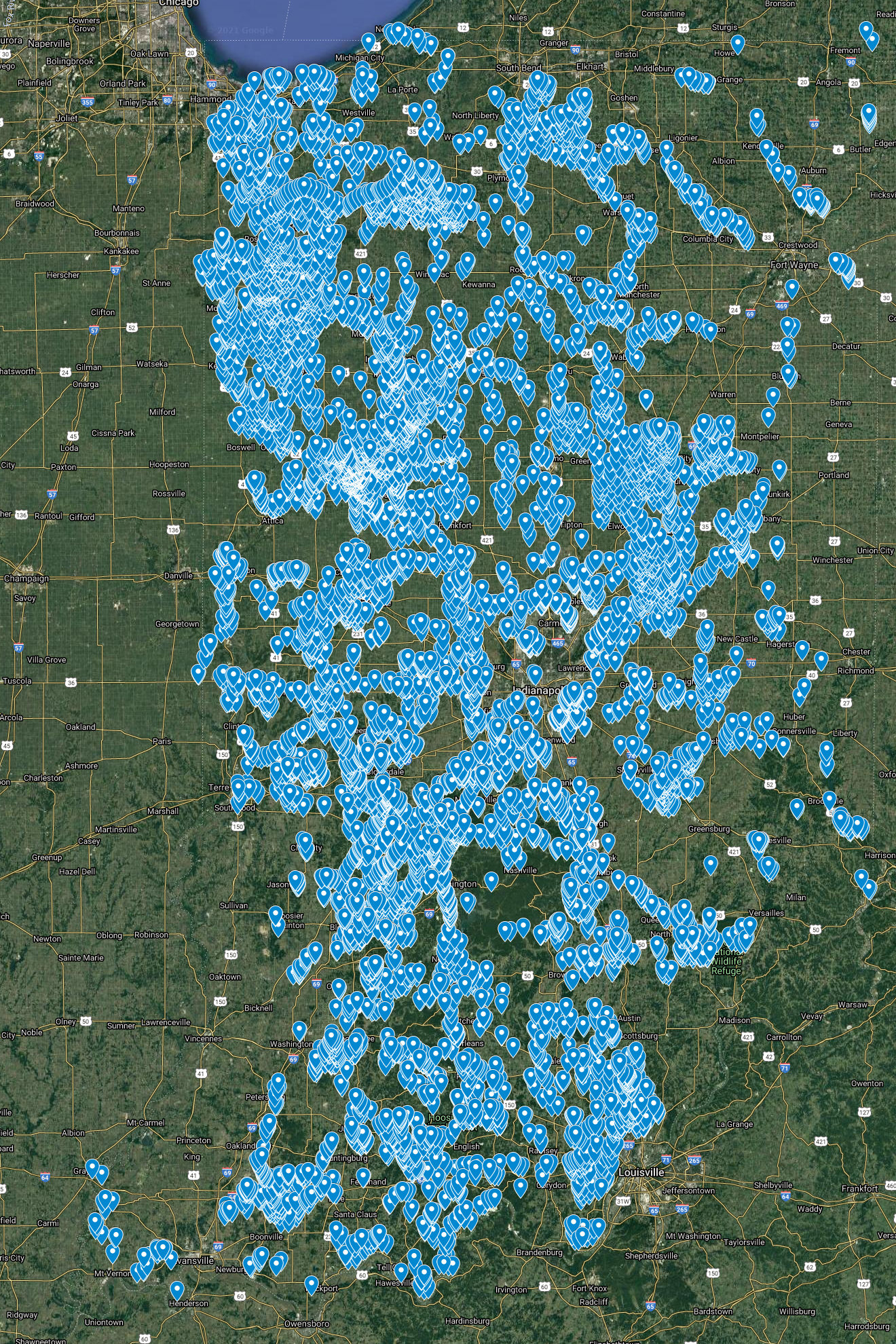 Indiana Megaproject - Currently 5 airports, Over 11000 environment fixes/modifications - Image 1