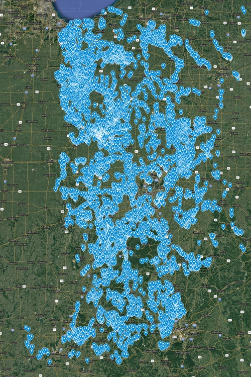 Indiana Megaproject - Currently 5 airports, Over 11000 environment fixes/modifications