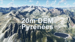 PYRENEES 20m DEM - High Resolution Terrain Elevation Data from LIDAR Imaging thumbnail 1