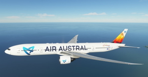 Air Austral (F-OLRD) "Vulcan / Volcan" CaptainSim 777-300ER 8K thumbnail 2