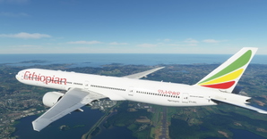  Ethiopian Airlines "current livery / 70 years livery" CaptainSim 777-300ER thumbnail 2