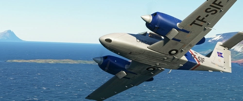 PA44 Seminole weathered/washed out- Icelandic Coast Guard TF-SIF - Iceland - fictional 