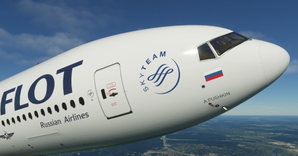 Aeroflot "2019 brand image" (based on A350) CaptainSim 777-300ER thumbnail 8