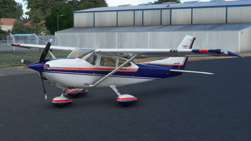 Carenado Cessna CT182T Skylan AZUL E VERMELHO CLASSICO (8K)